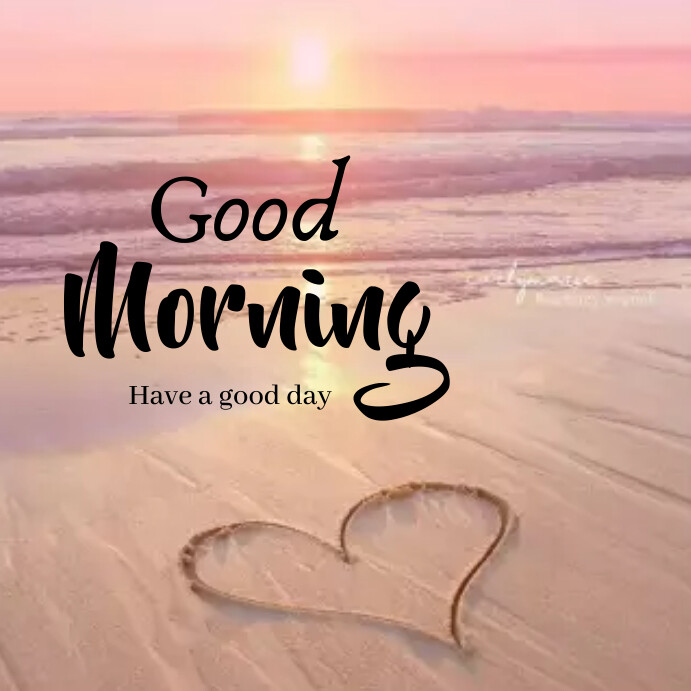 Good morning Instagram post Wpis na Instagrama template