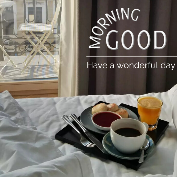 Good morning message online card template | PosterMyWall
