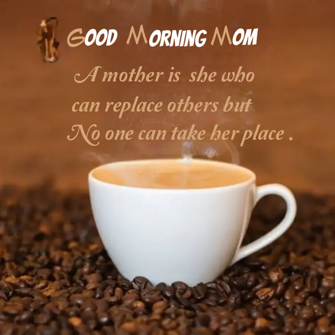 Good morning mom Publicación de Instagram template