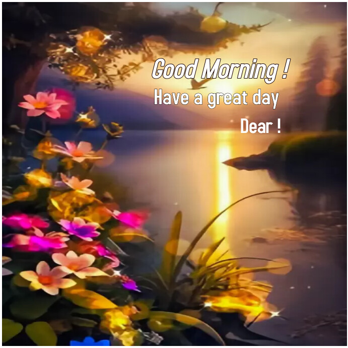 Good morning online template greeting card | PosterMyWall