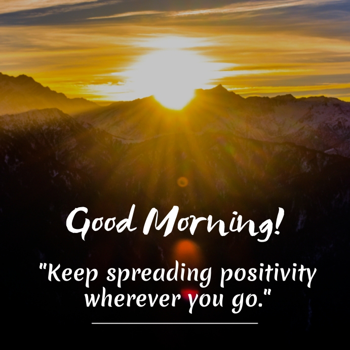Good Morning Post Template | PosterMyWall