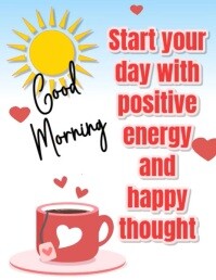 good morning poster Flyer (US Letter) template