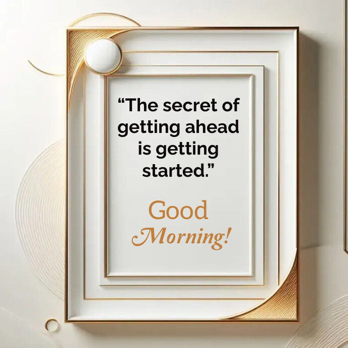 Copy of Good morning quote | PosterMyWall