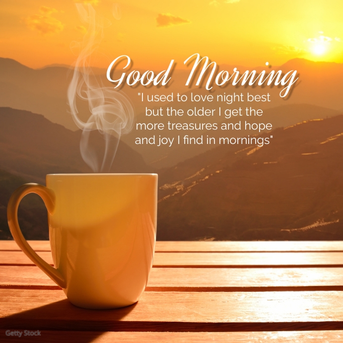 Good Morning Social Media Post Template | PosterMyWall