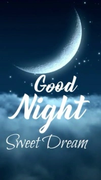 good night Digital Display (9:16) template