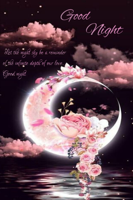 Black Good Night Posters Template | PosterMyWall