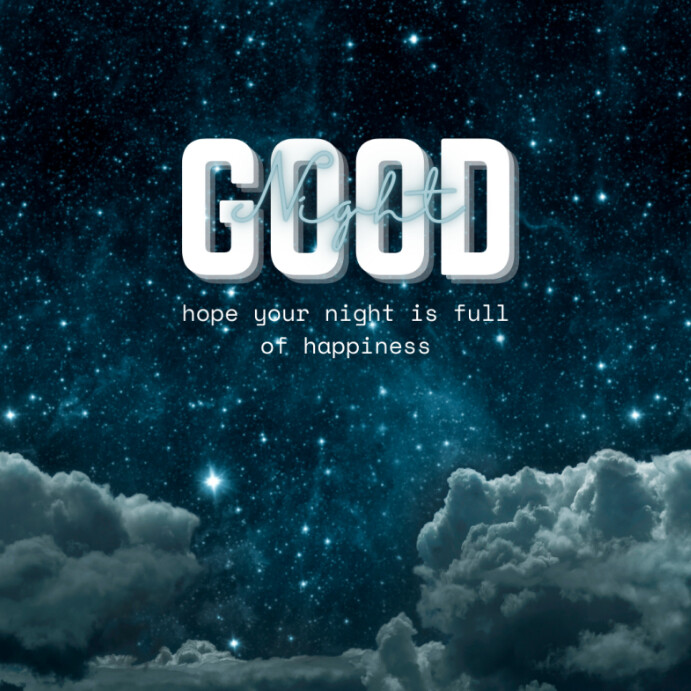Good Night Design good night Template | PosterMyWall