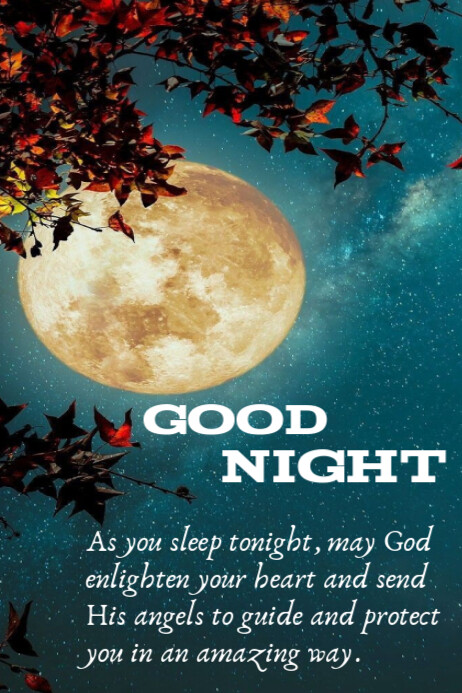 Good night templaat | PosterMyWall