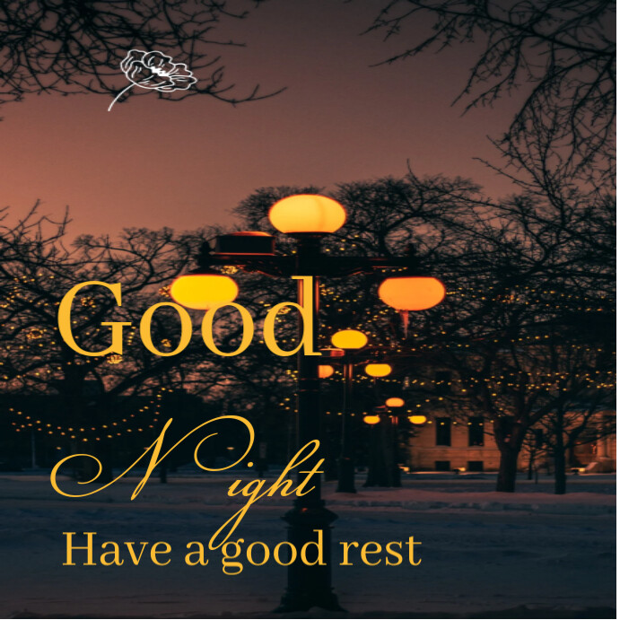 Modèle Good night Instagram post | PosterMyWall