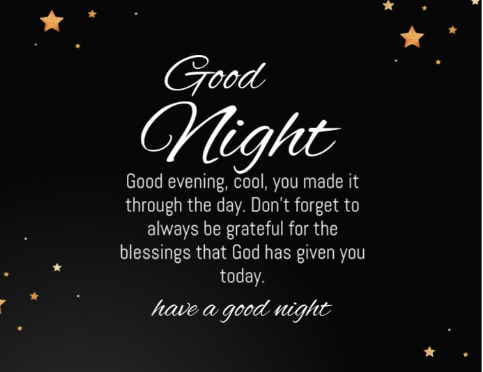 Good night Instagram post Template | PosterMyWall