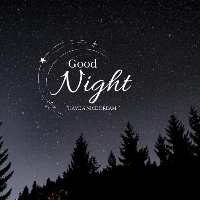 Good night Instagram post Template | PosterMyWall