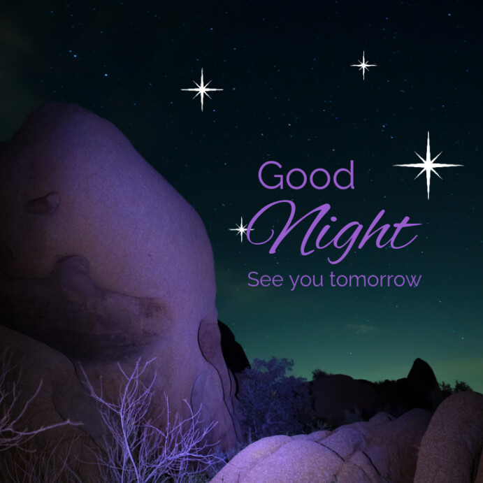 Good night Instagram post Template | PosterMyWall