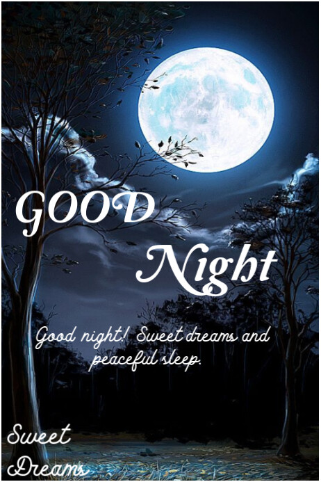 Good night template 2025 | PosterMyWall