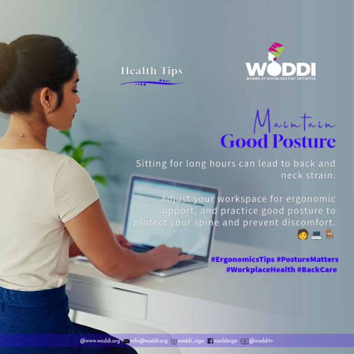 Good Posture Template | PosterMyWall