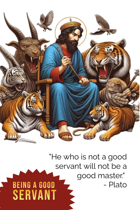 Good servant Poster template
