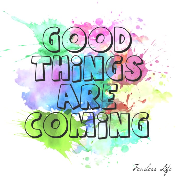 Good Things Are Coming square video animation Сообщение Instagram template