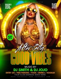Good vibes After Party Flyer (US Letter) template