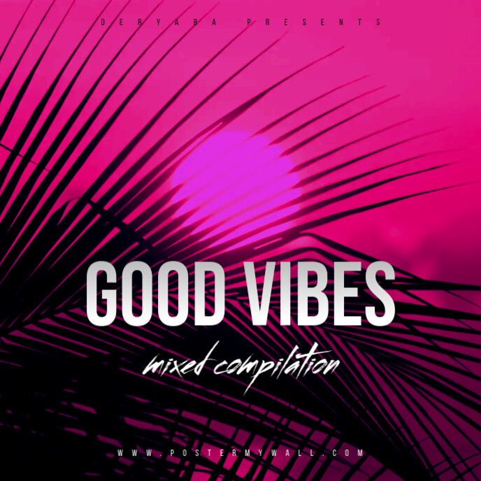 Good Vibes CD Cover Template ปกอัลบั้ม