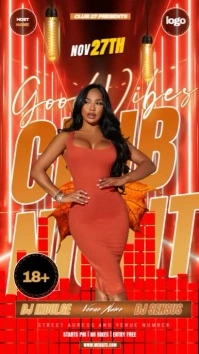 Good Vibes Club Party Event Ad Design Template Instagram Story