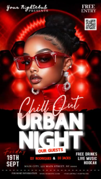 Good Vibes Club Party Event Ad Design Template Instagram Story