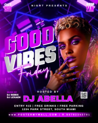 Good Vibes Friday Instagram Portrait template