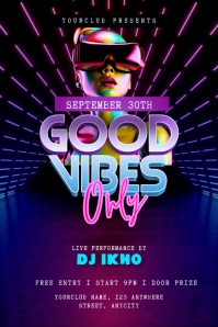 Good Vibes Only Template | PosterMyWall