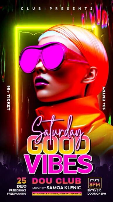 Good Vibes party Instagram Reel template