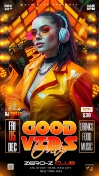 Good Vibes party Instagram Reel template
