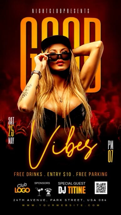 Good vibes party Instagram Reel template