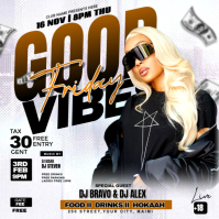 GOOD VIBES PARTY Square (1:1) template