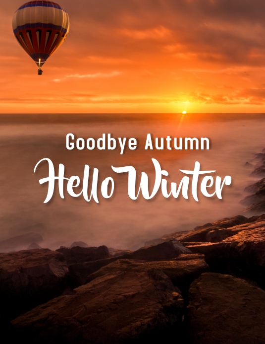Goodbye Fall Hello Winter