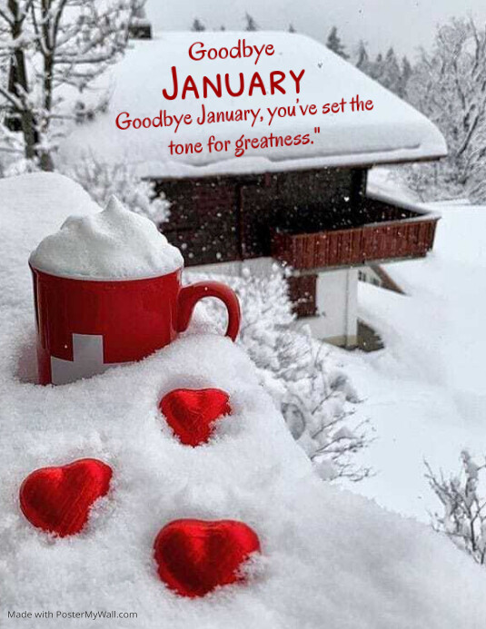 Goodbye January Icon Copy of Goodbye January Flyer Template 2025 | PosterMyWall