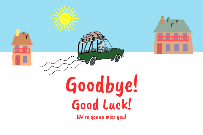 Goodbye Header Goodbye Template | PosterMyWall