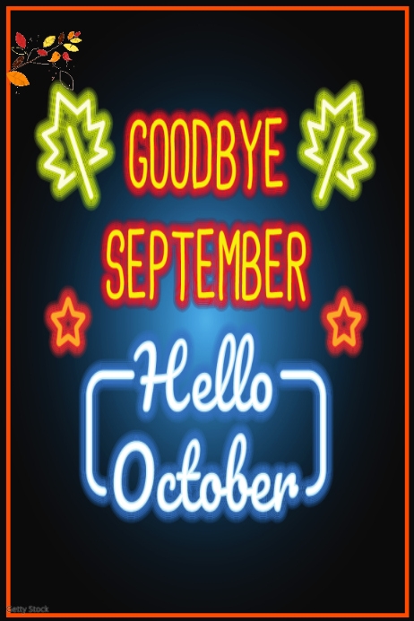 goodbye september Template | PosterMyWall