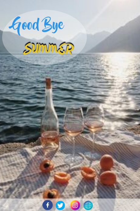 GOODBYE SUMMER Template | PosterMyWall