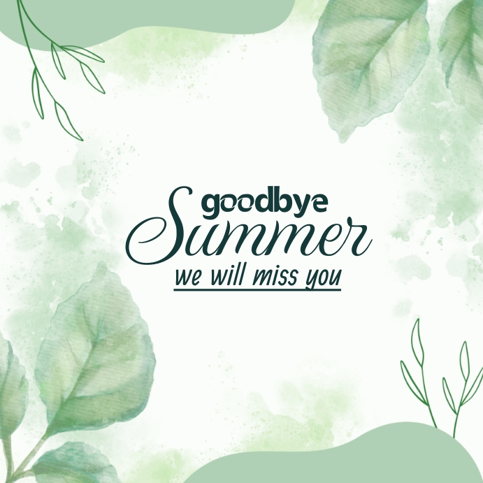 goodbye summer Template | PosterMyWall