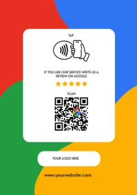 Google Business Review A5 template