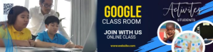 Purple Online Classroom Activities Google Classroom-banner Template