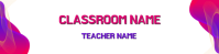 Branco Classroom Banner แบนเนอร์ห้องเรียน Google Template