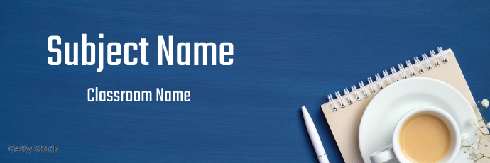 Google Classroom Header Template | PosterMyWall