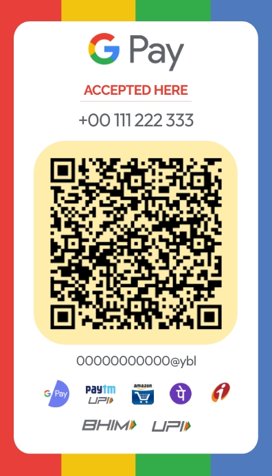 Plantilla de Google Payment QR Code Template | PosterMyWall