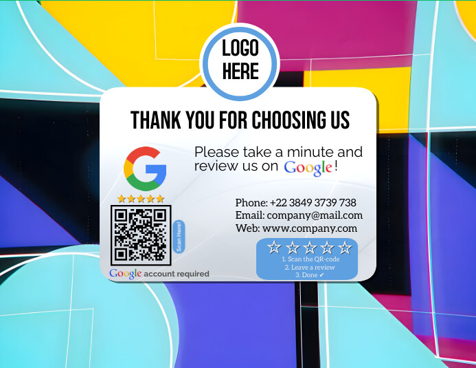Google review card Template | PosterMyWall