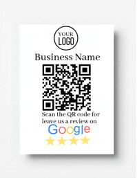 Google review card Flyer (US Letter) template