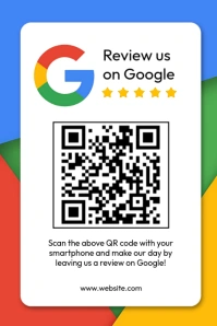 Google review Poster template
