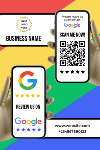 Google review Poster template