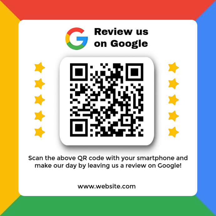 Google review Publicação no Instagram template