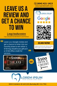 Google Review Poster template