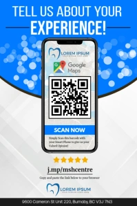 Google Review Poster template