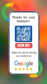 Google Review Request QR Flyer Instagram Story template