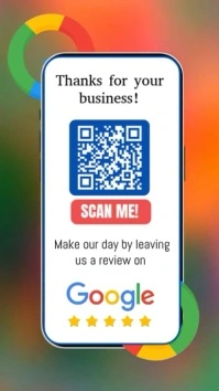 Google Review Request QR Flyer Instagram Story template